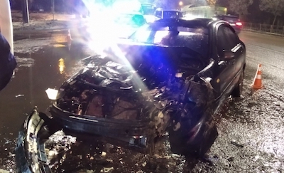 Свежие новости: В Николаеве автомобиль протаранил не пропустившую его маршрутку