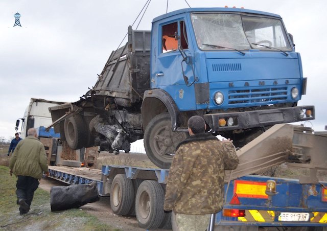 Свежие новости: Автомобіль «Миколаївводоканалу» підірвався на протитанковій міні