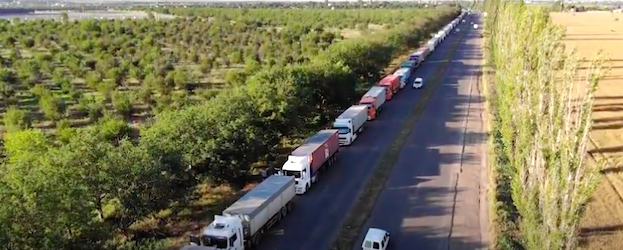 Свежие новости: Николаевцы блокировали проезд большегрузов в порт