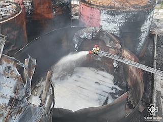 Свежие новости: У Миколаєві на підприємстві спалахнув резервуар з залишками олії