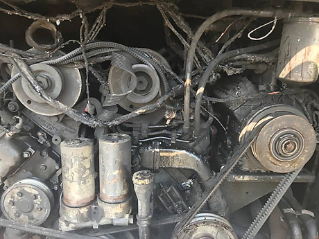 Свежие новости: В Вознесенске загорелся пассажирский автобус