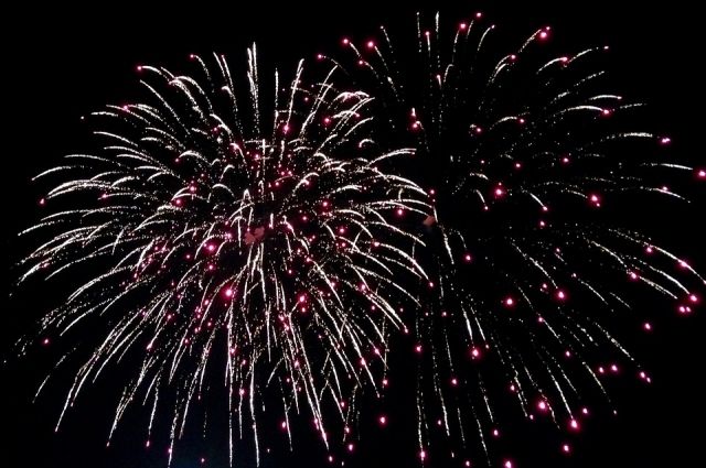 Свежие новости: Праздничный фейерверк в Южноукраинске с высоты птичьего полета