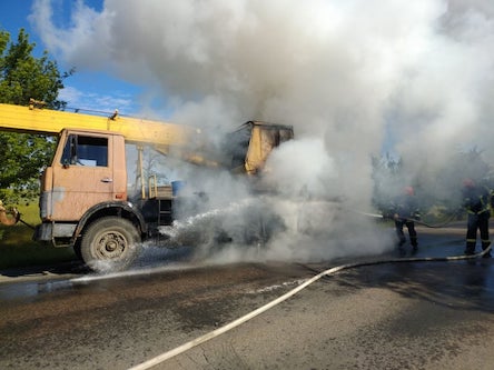 Свежие новости: Миколаївська область: вогнеборці ліквідували пожежу автокрану