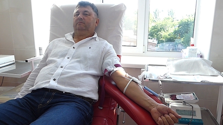 Свежие новости: Павло Георгієв перевірив підготовку станції переливання крові до Дня донора