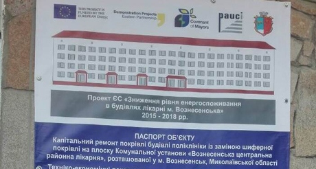Свежие новости: Вознесенців попередили про небезпеку у зв'язку з ремонтом даху поліклініки