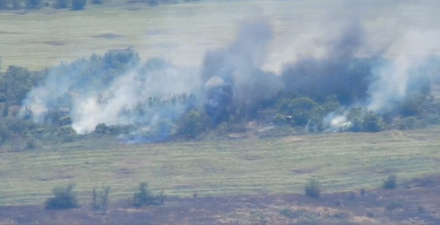Свежие новости: Миколаївські морпіхи показали, як знищували чергові позиції окупантів із бронетехнікою