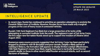 Свежие новости: Росія зазнає великих втрат у спробах оточити Авдіївку, - розвідка Британії
