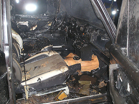 Свежие новости: Ночью недалеко от Южноукраинска горел автомобиль