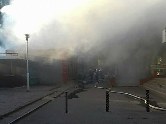 Свежие новости: В Южноукраинске горел магазин бытовой химии