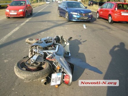 Свежие новости: ДТП в Николаеве: Honda сбила мотоциклиста