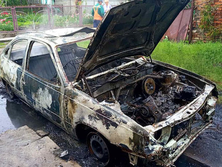 Свежие новости: В Вознесенском районе сгорел автомобиль