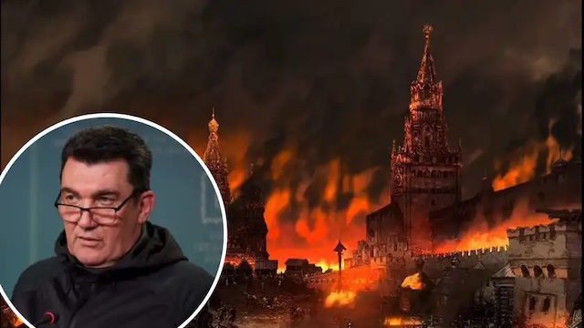 Свежие новости: Данілов опублікував відео з Москвою, у якій звучить повітряна тривога та гасне світло