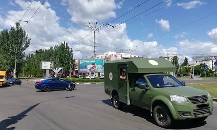 Свежие новости: ДТП в центре Николаева: «Хюндай» протаранил военный автомобиль