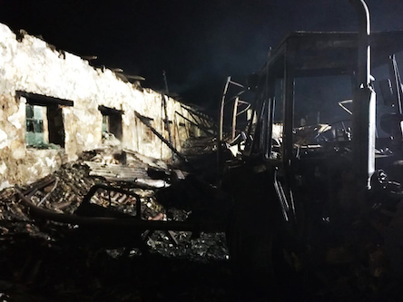 Свежие новости: На Снигиревщине произошел пожар хозяйственного здания