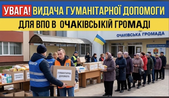Свіжі новини: В Очаківській громаді відбудеться видача гігієнічних наборів для нутрішньо переміщених осіб