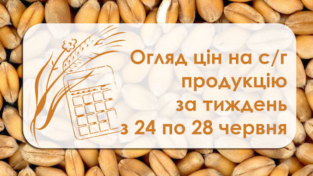 Свежие новости: Як на Миколаївщині змінювалися ціни на с/г культури протягом тижня з 24 по 28 червня