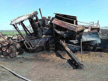 Свежие новости: В Первомайском районе сгорел комбайн