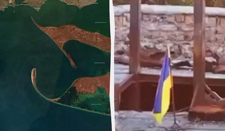 Свежие новости: Синьо-жовтий прапор над Кінбурнською косою: окупанти відступили після ударів ЗСУ