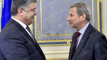 Свежие новости: Еврокомиссар Хан встретился с Порошенко