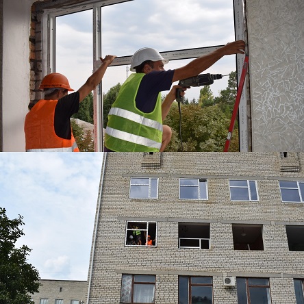 Свежие новости: Розпочалась заміна вікон в будівлі поліклініки Вознесенської лікарні