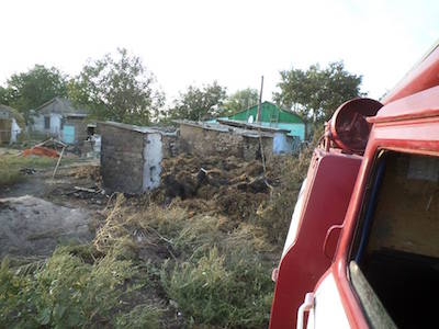 Свежие новости: На Снігурівщині пожежа соломи мало не перекинулася на житловий будинок