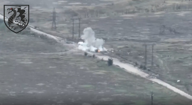 Свежие новости: Миколаївські морпіхи за допомогою мінометів «демілітаризували» російський «УРАЛ»