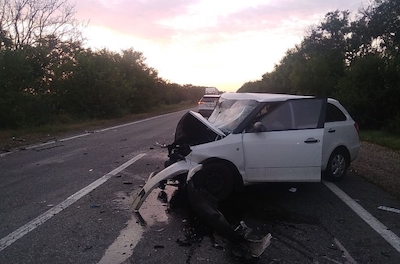 Свежие новости: Под Николаевом авто после столкновения со «Шкодой» вылетел в кювет