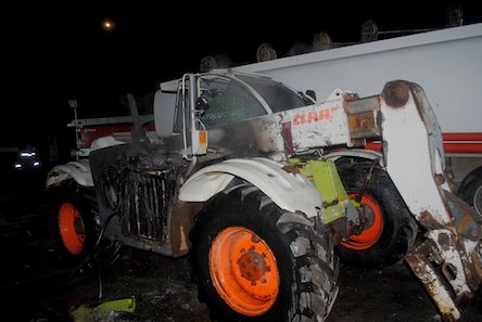 Свежие новости: В Николаеве горел погрузчик