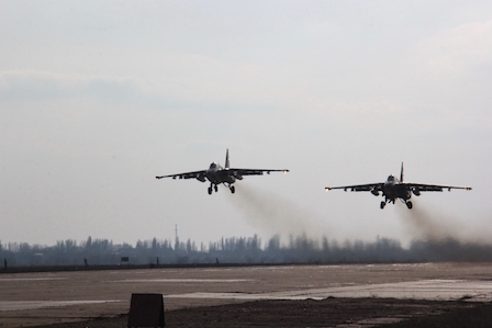 Свежие новости: Николаевские военные летчики тренировались перехватывать самолеты-нарушители