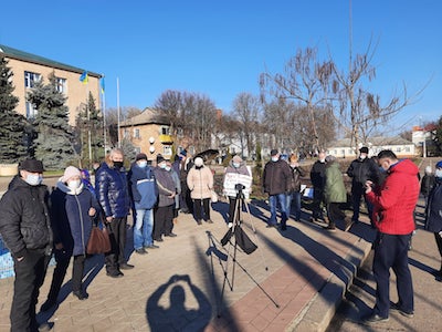 Свежие новости: В Баштанке митинговали против повышения тарифов