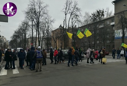 Свежие новости: ФОТО: Протестующие против рынка земли перекрыли несколько улиц в центре Киева