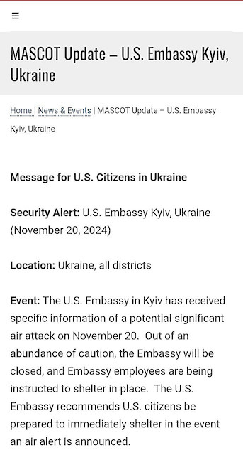 Свежие новости: Голова ЦПД прокоментував попередження посольства США про можливий обстріл