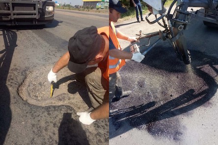 Свежие новости: Продовжуються роботи з ліквідації аварійної ямковості на автомобільних дорогах Миколаївської області