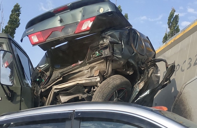 Свежие новости: На трассе Николаев – Херсон армейский КамАЗ и фура раздавили между собой два автомобиля