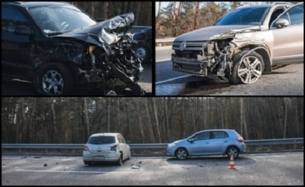 Свежие новости: На Одеській трасі під Києвом зіткнулися три автівки: є постраждалі