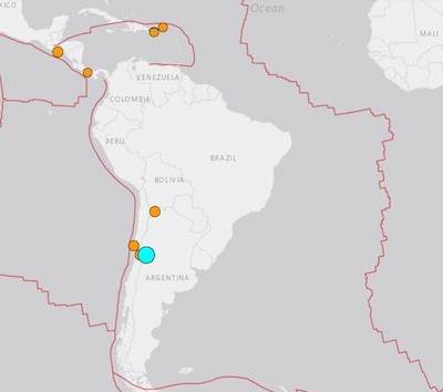 Свежие новости: В Аргентине произошло мощное землетрясение