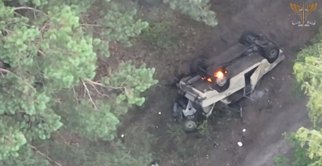 Свежие новости: Миколаївські десантники знищили автомобіль противника разом з екіпажем