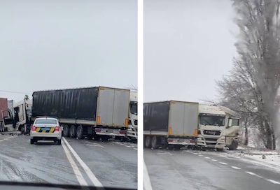 Свежие новости: На Николаевщине вновь ДТП при участии нескольких грузовых автомобилей