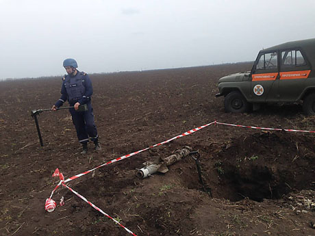 Свежие новости: В Березанском районе в поле нашли реактивный снаряд