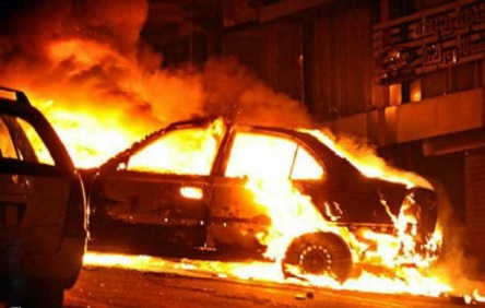 Свежие новости: Ночью в Южноукраинске сгорела легковушка