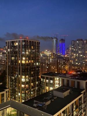 Свежие новости: В Киеве горели верхние этажи высотного элитного ЖК