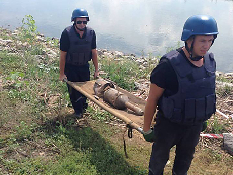 Свежие новости: В Вознесенском районе мужчина нашел на берегу Южного Буга реактивный снаряд