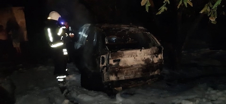 Свежие новости: В Николаеве загорелся автомобиль BMW