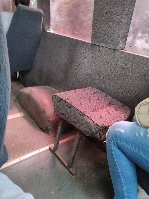 Свежие новости: После отвалившихся дверей в николаевской маршрутке «отвалилась» спинка сиденья