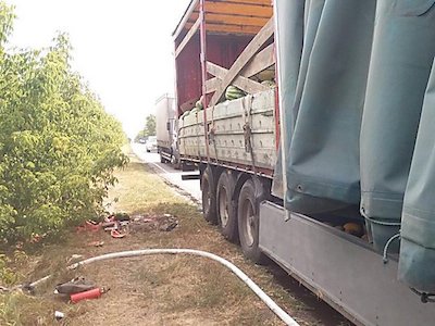 Свежие новости: В Первомайском районе ДТП: загорелся грузовик с арбузами