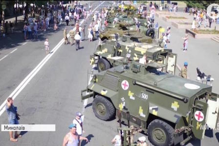 Свежие новости: ВИДЕО: На День ВДВ в Николаеве презентовали боевую технику
