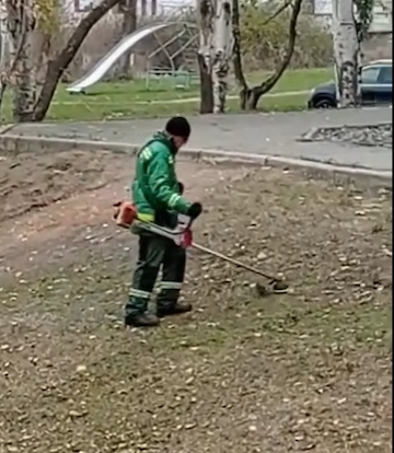 Свежие новости: У Миколаєві комунальники в листопаді «косять» землю