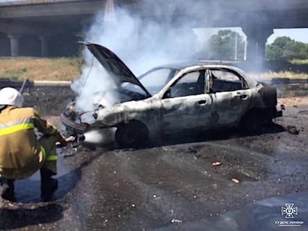 Свежие новости: На Миколаївщині горіла автівка