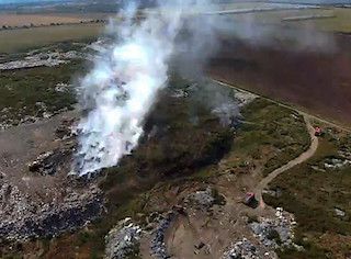 Свежие новости: У Вознесенському районі горів полігон твердих побутових відходів