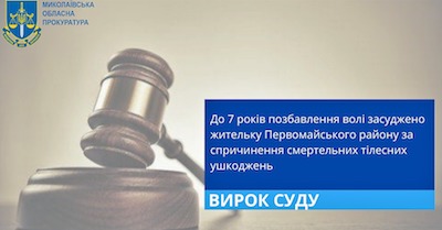 Свежие новости: На Первомайщине жительнице дали 7 лет тюрьмы за удар сапой по голове